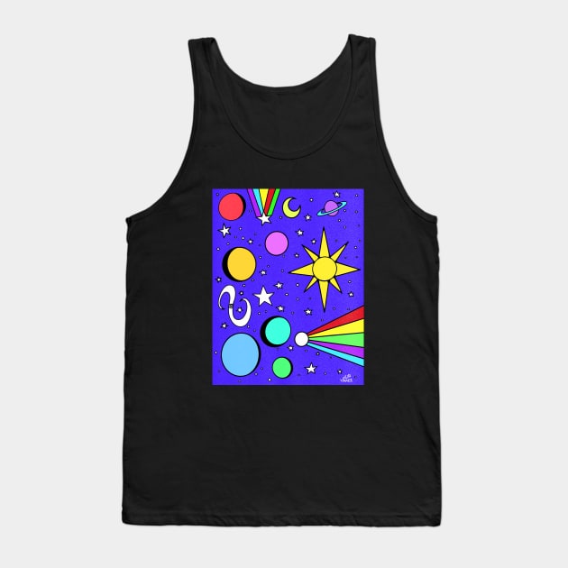 retro space Tank Top by vswizzart